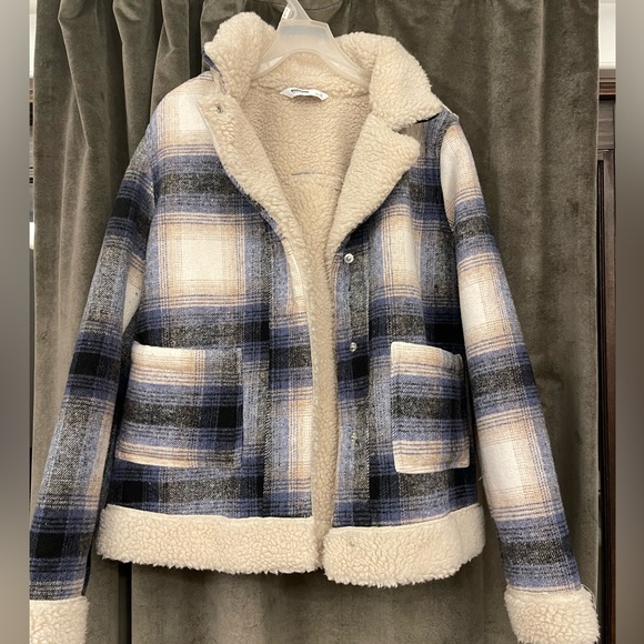 Plaid sherpa shacket - Picture 1 of 4